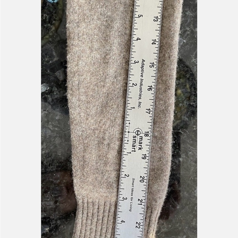 Vintage J. Crew 100% Lambs Wool Sweater Quarter Zip Sweater Nordic Fair Isle - Picture 10 of 11